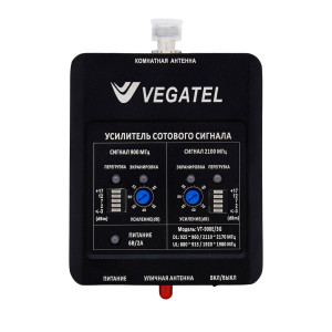 Усилитель сигнала VEGATEL VT-900E/3G (LED) комплект - 4